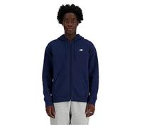 Felpa con cappuccio New Balance Sport Essentials Logo Full Zip blu marino - XL