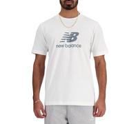T-shirt New Balance Stacked Logo manica corta bianco - XL