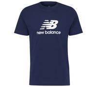 New Balance T-shirt Stacked Logo manica corta blu marino - M
