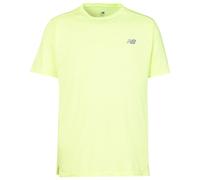Maglia a maniche corte new balance sport essential gialla da uomo