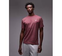 New Balance - Sport Essentials - T-shirt in cotone color bordeaux slavato-Rosso XL