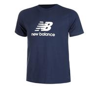 New Balance Stacked Logo Tee Maglietta Uomini in blu scuro, Taglia: M