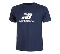T-shirt New Balance Stacked Logo manica corta blu marino - S