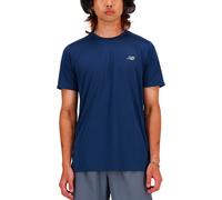 New Balance - T-shirt da trail running traspirante da uomo - Sport Essentials T-Shirt Nb Navy per Uomo - Taglia M - Blu navy Blu navy M
