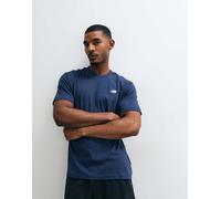 New Balance t-shirt in cotone navy per sport e tempo libero-blu navy M