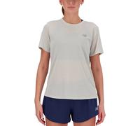 T-shirt New Balance Athletics manica corta grigio chiaro donna - S