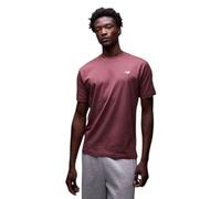 New Balance - Sport Essentials - T-shirt in cotone color bordeaux slavato-Rosso L