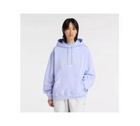 New Balance Felpa con cappuccio Trackside Fleece Donna Viola Taglia M