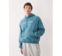 New Balance - Trackside - Felpa con cappuccio in pile blu S
