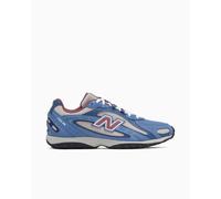 New Balance - 204L - Sneakers unisex grigie e gialle in camoscio-Grigio 42