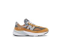 New Balance Unisex Made in USA 990v6 in Marrone/Grigio, Leather, Taglia 39.5