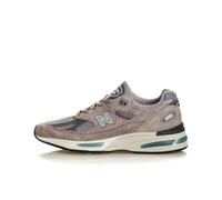 New Balance Unisex Made in UK 991v2 in Grigio, Pelle Scamosciata/Rete, Taglia 43