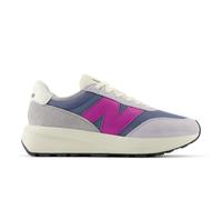New Balance Unisex 370 in Grigio/Viola, Pelle Scamosciata/Rete, Taglia 38