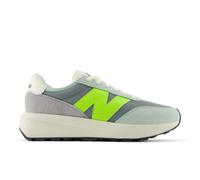 New Balance Unisex 370 in Verde, Pelle Scamosciata/Rete, Taglia 39.5