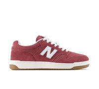 New Balance Unisex 480 in Rossa/Bianca, Pelle Scamosciata/Rete, Taglia 41.5