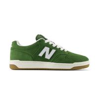 New Balance Unisex 480 in Verde/Bianca, Pelle Scamosciata/Rete, Taglia 44