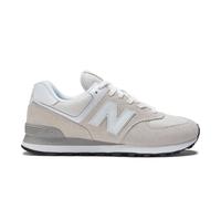 New Balance Unisex 574 Core in Grigio/Bianca, Pelle Scamosciata/Rete, Taglia 43