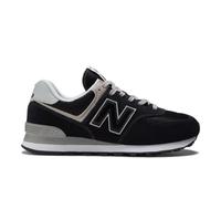 New Balance Unisex 574 Core in Nero/Bianca, Pelle Scamosciata/Rete, Taglia 42.5