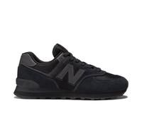 New Balance Unisex 574 Core in Nero, Pelle Scamosciata/Rete, Taglia 38.5