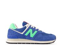 New Balance Unisex 574 in Blu/Verde, Pelle Scamosciata/Rete, Taglia 38.5