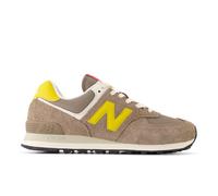 New Balance Unisex 574 in Marrone/Arancia, Pelle Scamosciata/Rete, Taglia 39.5