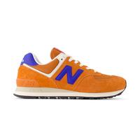 New Balance Unisex 574 in Marrone/Blu, Pelle Scamosciata/Rete, Taglia 42.5