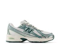 New Balance Unisex 740 in Bianca/Verde/Grigio, Pelle Scamosciata/Rete, Taglia 38.5