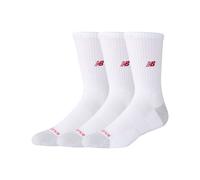 New Balance Calzini Active Premium Crew Unisex 3 paia Bianco Poliestere Taglia L (EU 43-46)