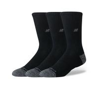 New Balance Unisex Active Premium Crew 3 Pack in Nero, Poliestere, Taglia L