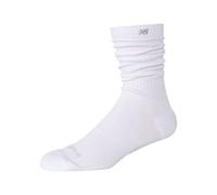 New Balance Unisex Active Slouchy Crew Calzini 1 Pair in Bianco, Poliestere, Taglia M