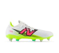 New Balance Unisex FURON PRO SG V7+ in Bianca/Giallo/Nero/Rosa, Sintetica, Taglia 41.5