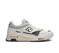 New Balance Unisex Made in UK 1500 - Iconic Influences in Bianca/Verde/Nero/Grigio, Pelle Scamosciata/Rete, Taglia 39.5