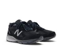 New Balance Unisex Made in USA 990v4 Core in Nero/Grigio/Bianca, Pelle, Taglia 38.5