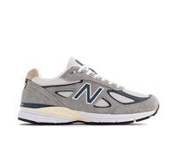 New Balance Unisex Made in USA 990v4 in Grigio/Blu, Pelle, Taglia 41.5