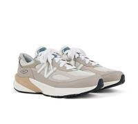New Balance Unisex Made in USA 990v6 in Beige/Grigio, Pelle Scamosciata/Rete, Taglia 43