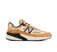 New Balance Unisex Made in USA 990v6 in Marrone/Arancia, Pelle, Taglia 42