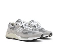 New Balance Unisex Made in USA 992 in Grigio/Bianco, Pelle Scamosciata/Rete, Taglia 43