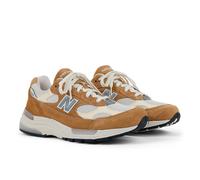 New Balance Unisex Made in USA 992 in Marrone/Beige, Pelle Scamosciata/Rete, Taglia 40