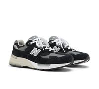 New Balance Unisex Made in USA 992 in Nero/Grigio/Bianca, Pelle Scamosciata/Rete, Taglia 46.5