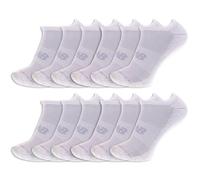 New Balance Unisex Performance Cushioned No Show 12 Pair Pack, White, Large