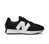 New Balance Uomo 327 in Nero/Bianco, Pelle Scamosciata/Rete, Taglia 37.5