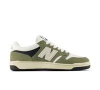 New Balance Uomo 480 in Verde/Bianca, Pelle Scamosciata/Rete, Taglia 40.5