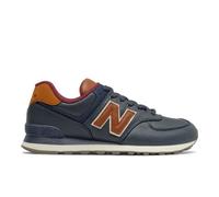 New Balance Uomo 574 in Blu/Rosso, Pelle, Taglia 40