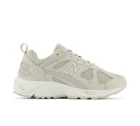 New Balance Uomo 878 in Marrone/Bianca, Pelle Scamosciata/Rete, Taglia 42.5