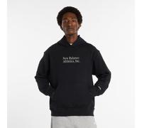New Balance Athletics Classics Hoodie Uomo - Felpe con cappuccio Nero - Taglia L - Jersey di cotone Black L