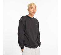 New Balance Uomo Athletics Cotton Long Sleeve in Nero, Jersey di Cotone, Taglia S
