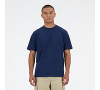 New Balance Uomo Athletics Cotton T-Shirt in Blu, Cotone, Taglia M