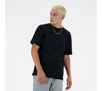 New Balance Uomo Athletics Cotton T-Shirt in Nero, Cotone, Taglia XL