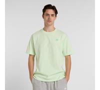 New Balance Uomo Athletics Cotton T-Shirt in Verde, Cotone, Taglia L