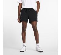 New Balance Uomo Athletics French Terry Short 5" in Nero, Cotone, Taglia L